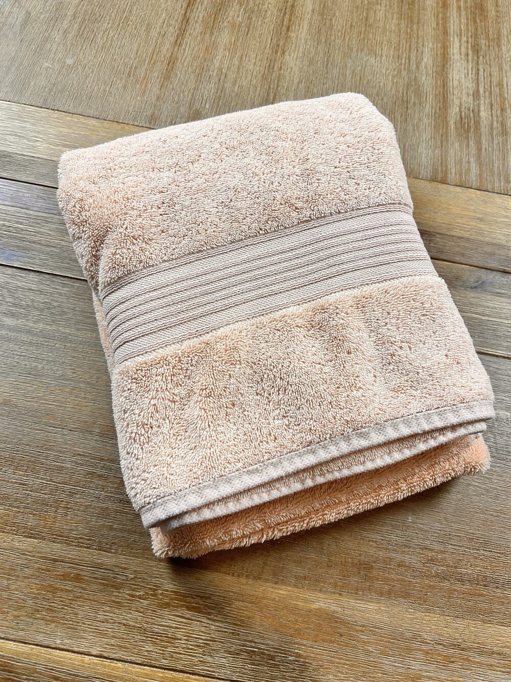 Elizabeth Arden The Spa Collection Bath Towel Peach 100% Turkish Cotton 27x51